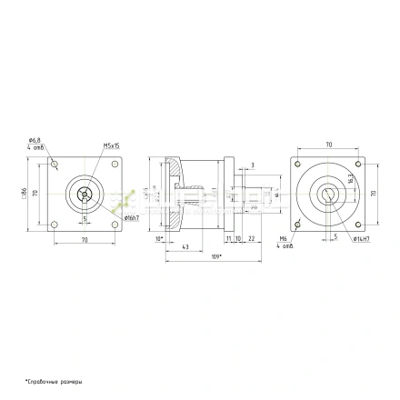 Редуктор планетарный 86PX6K-14K фото