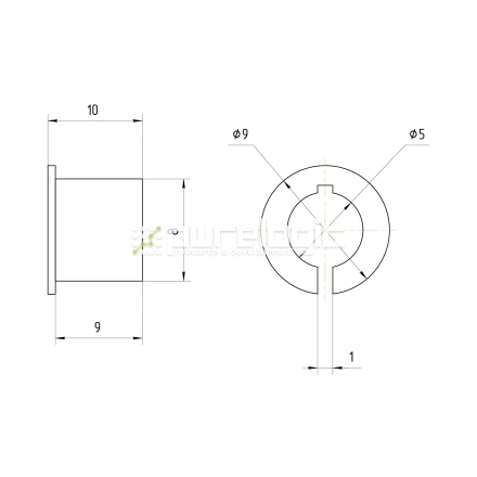 Втулка переходная PG8x5 фото