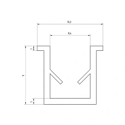 Уплотнитель пазовый UC8