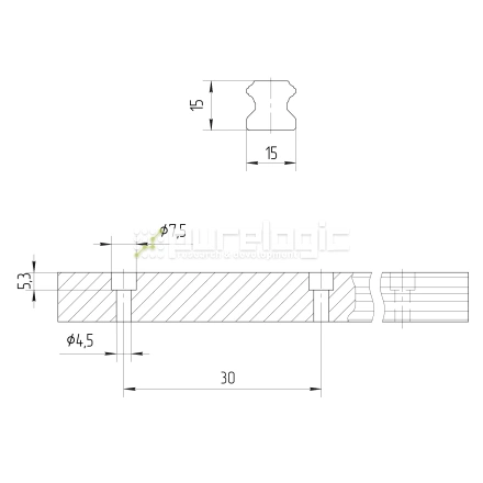 Рельсовая направляющая Hiwin RGR15RH фото