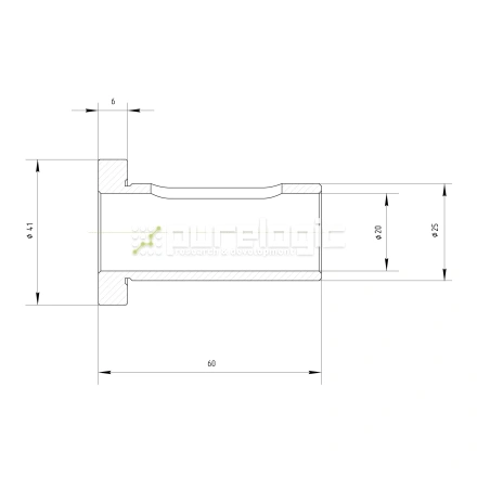 Втулка переходная OSL25-20 фото