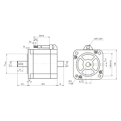 Двигатель шаговый биполярный 86CM85-SZ