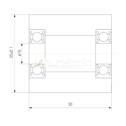 Ролик натяжной PUT680035-30 фото