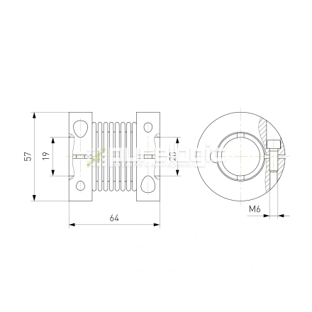 Муфта соединительная BB3-5760-19-20 фото