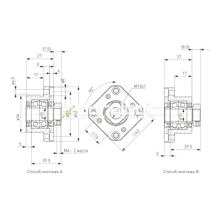 Опора ШВП Hiwin FK10-C5 фото