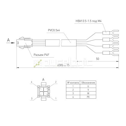 Кабель A1P-6m фото