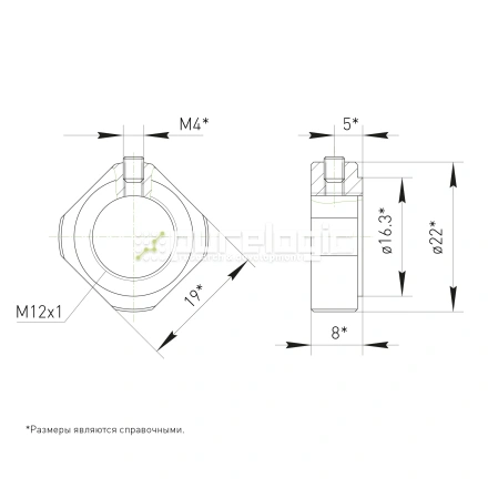 Стопорная гайка BS-M12x1 фото