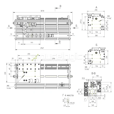 Модуль линейного перемещения PLLM-91L-2.6-2 фото