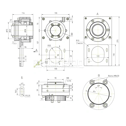 Модуль вращающейся гайки ШВП RY-MRN3232 фото