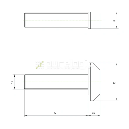 Болт Т-образный 30TS6x12 фото