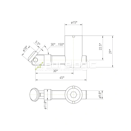 Пазовый соединитель 45MSX-B фото