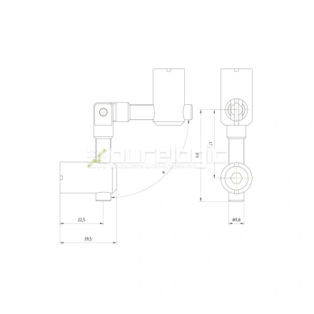 Пазовый соединитель 45MSD-B фото